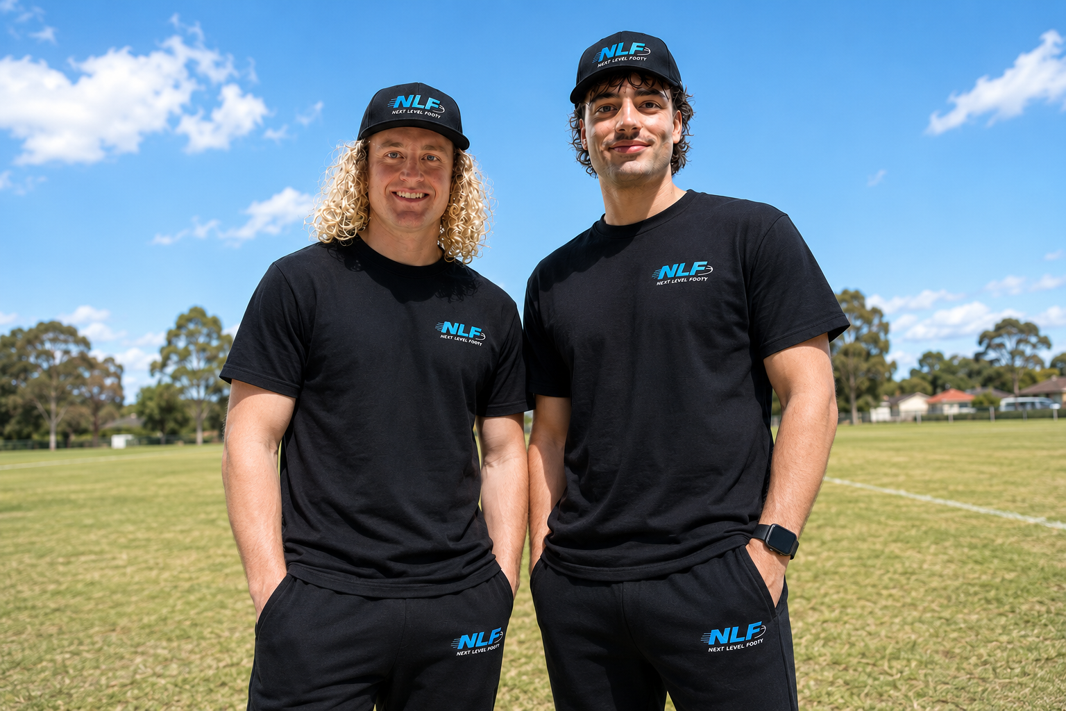 Kaiden Arthur and Ethan Jones — Next Level Footy coaches